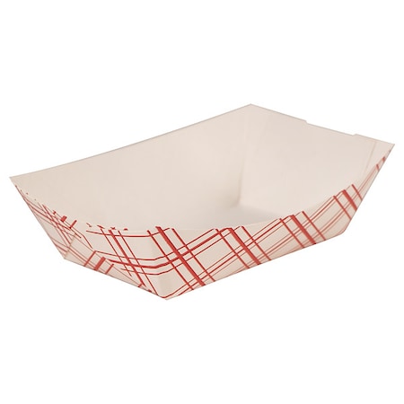 Paper Disposable Food Tray 1/4 lb., Red, Pk1000