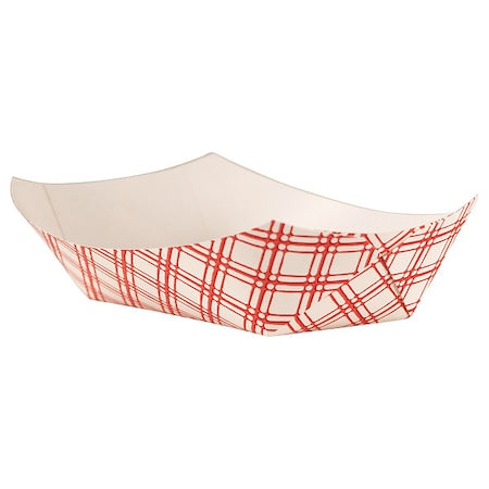 Paper Disposable Food Tray 1 lb., Red, Pk1000