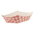 Paper Disposable Food Tray 2 lb., Red, Pk1000
