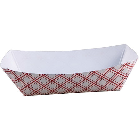 Paper Disposable Food Tray 3 lb., Red, Pk500