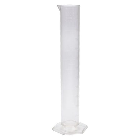 Graduated Cylinder, Clear, Plastic, 500mL