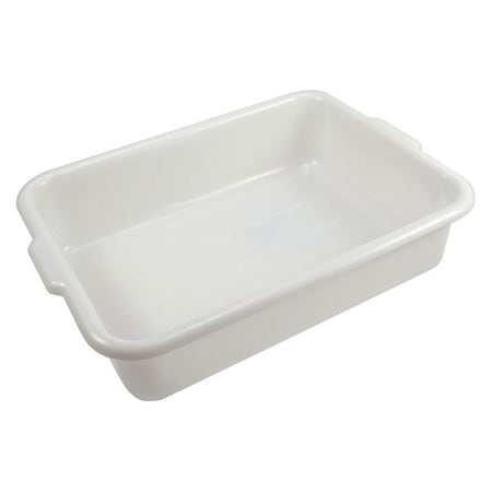 Stack & Nest Storage Tote, 5 gal, 20-1/4 in L x 15-1/4 in W x 5 in H, Natural, Polypropylene