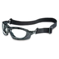 Safety Goggles, Clear Lens/Black Frame, Anti-Fog & Anti-Scratch, Non-Vented, Dielectric, Seismic Series