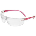 SVP200, Safety Glasses, Anti-Fog, Clear Lens, Pink Frame, Frameless