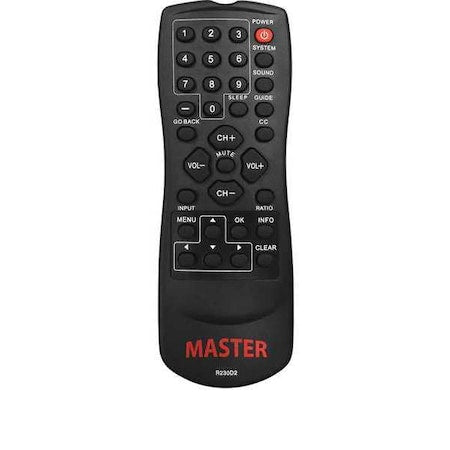Remote Control, Black, 29/64" Depth
