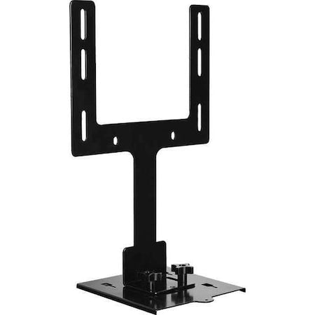 DVD Bottom Mount, Black, 8" Overall H