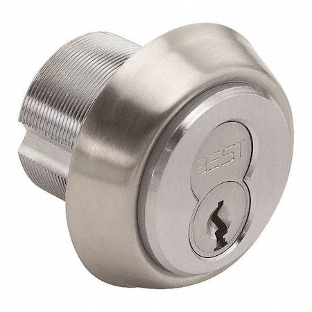 Mortise Cylinder, Satin Chrome Finish