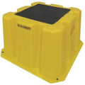 Step Stand, 1 Steps, 500 lb Load Capacity, 14 3/4 in Overall Height, Polyethylene, Yellow