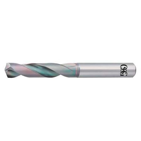 Screw Machine Drill Bit, 11/32 in Size, 140 Degrees Point Angle, Solid Carbide, EgiAs Finish