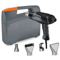 Heat Gun Kit, Corded Powered, 120V AC, Adjustable Temp. Setting, 1,400 W Watt, Pistol-Grip Handle