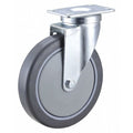 Plate Caster, 6" Wheel Dia, 150 lb.