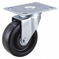NSF-Listed Plate Caster, 4" Wheel Dia, 350 lb.