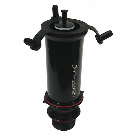 Flush Valve, Plastic, Black, Fits Kohler
