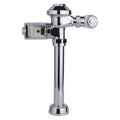 Toilet Automatic Flush Valve, 1.28 gpf gpf, Polished Chrome, 1 in, 1 1/2 in Spud Coupling