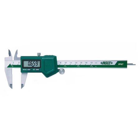 Digital Caliper, SS, 0-6"/0-150mm Range