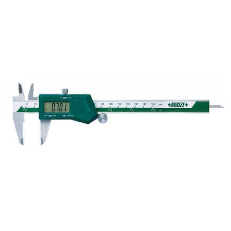 Digital Caliper, SS, 0-6"/0-150mm Range