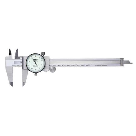 Dial Caliper, 0-150mm Range, 38 Jaw D, SS