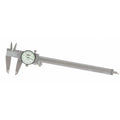 Dial Caliper, 0-8"Range, 1-1/2"Jaw D, White