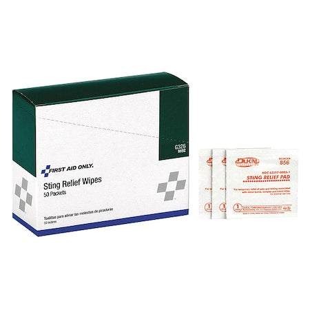 Bite and Sting Pads, White, 50/Box