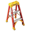 Fiberglas Stepladder, 3 ft Ladder Ht, 2 Steps, 300 lb, 23 1/8 in Base Spread, 18 1/4 in Bottom W