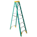 8 ft Fiberglass Stepladder, 225 lb Capacity