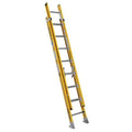 16 ft Fiberglass Extension Ladder, 375 lb Load Capacity
