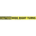 Traffic Sign, 2 in H, 24 in W, Vinyl, Horizontal Rectangle, English, 63208