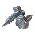 Sheet Metal Screw, #7 x 1/2 in, Zinc Plated Steel Flange Hex Head External Hex Drive, 1000 PK