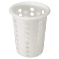 Flatware Cylinder, 4 1/4 x 5 1/8 in, White