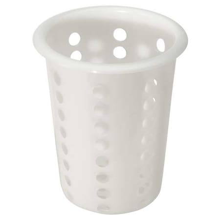 Flatware Cylinder, 4 1/4 x 5 1/8 in, White