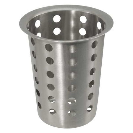 Flatware Cylinder, 4 3/8 x 5 5/8", Silver