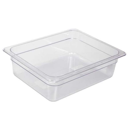 Food Pan, Polycarbonate, Half, 12-3/4 In