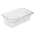 Food Pan, Polycarbonate, Third, 12-3/4 In