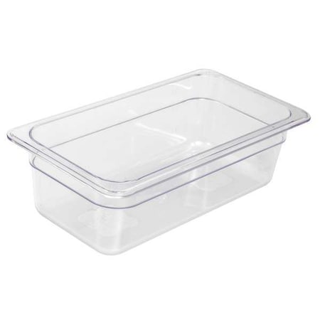 Food Pan, Polycarbonate, Third, 12-3/4 In