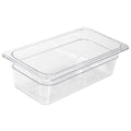 Food Pan, Polycarbonate, Third, 12-3/4 In