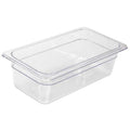 Food Pan, Polycarbonate, Third, 12-3/4 In