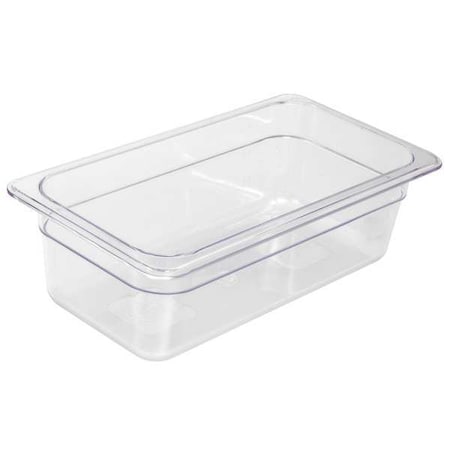 Food Pan, Polycarbonate, Third, 12-3/4 In