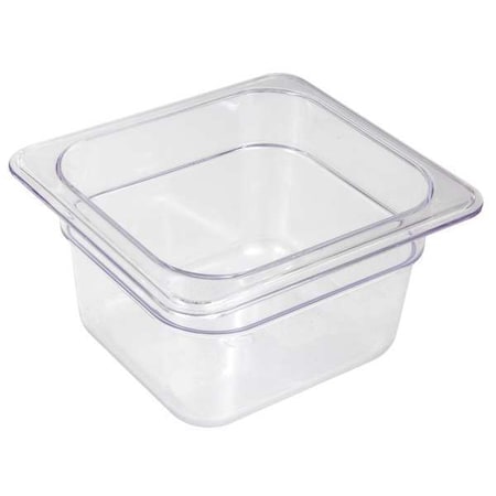 Food Pan, Polycarbonate, Sixth, 7 In