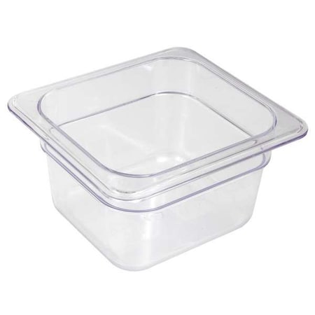Food Pan, Polycarbonate, Sixth, 7 In