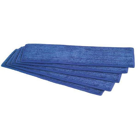 18 in L Flat Knit Gloves, Blue, PK5