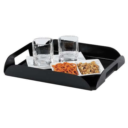 Coffee Tray, Rectangle, Black, Plastic