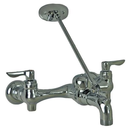 Straight Service Sink Faucet, 8" Mount, 2 Hole Commercial