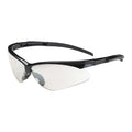 ADVERSARY, Safety Glasses, Anti-Scratch, Clear Lens, Black Frame, Half-Frame