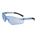 ZENON Z13, Safety Glasses, Anti-Scratch, Light Blue Lens, Blue Frame, Frameless