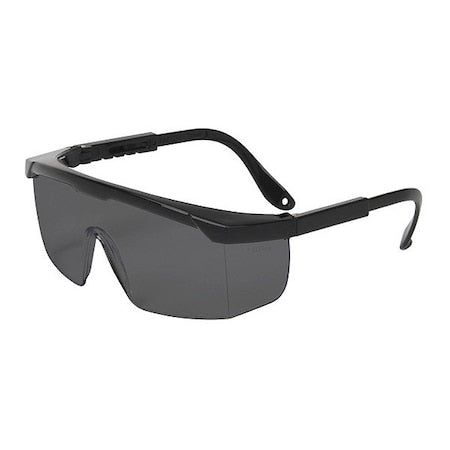 HI-VOLTAGE ARC, Safety Glasses, Anti-Scratch, Gray Lens, Black Frame, Half-Frame