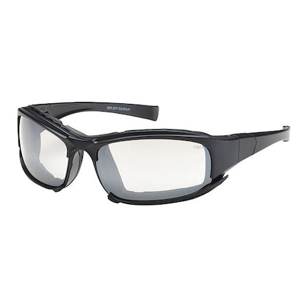 Cefiro, Safety Glasses, Anti-Fog & Anti-Scratch, Gray Lens, Black Frame, Full-Frame, 1 PR