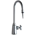 Gooseneck Laboratory Faucet, Manual, Single Hole Only Mount, 1 Hole Commercial
