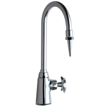 Gooseneck Laboratory Faucet, Manual, Single Hole Only Mount, 1 Hole Commercial