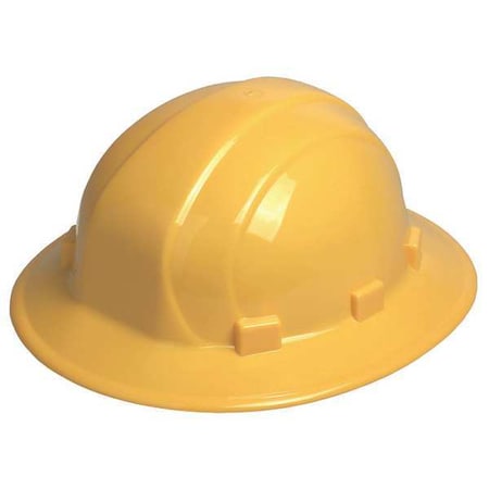 Hard Hat, Omega II, Polyethylene, 6 Point Ratchet, Type 1, Class E, Yellow