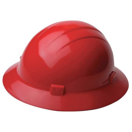 Hard Hat, Americana, Polyethylene, 4 Point Pinlock, Type 1, Class E, Red